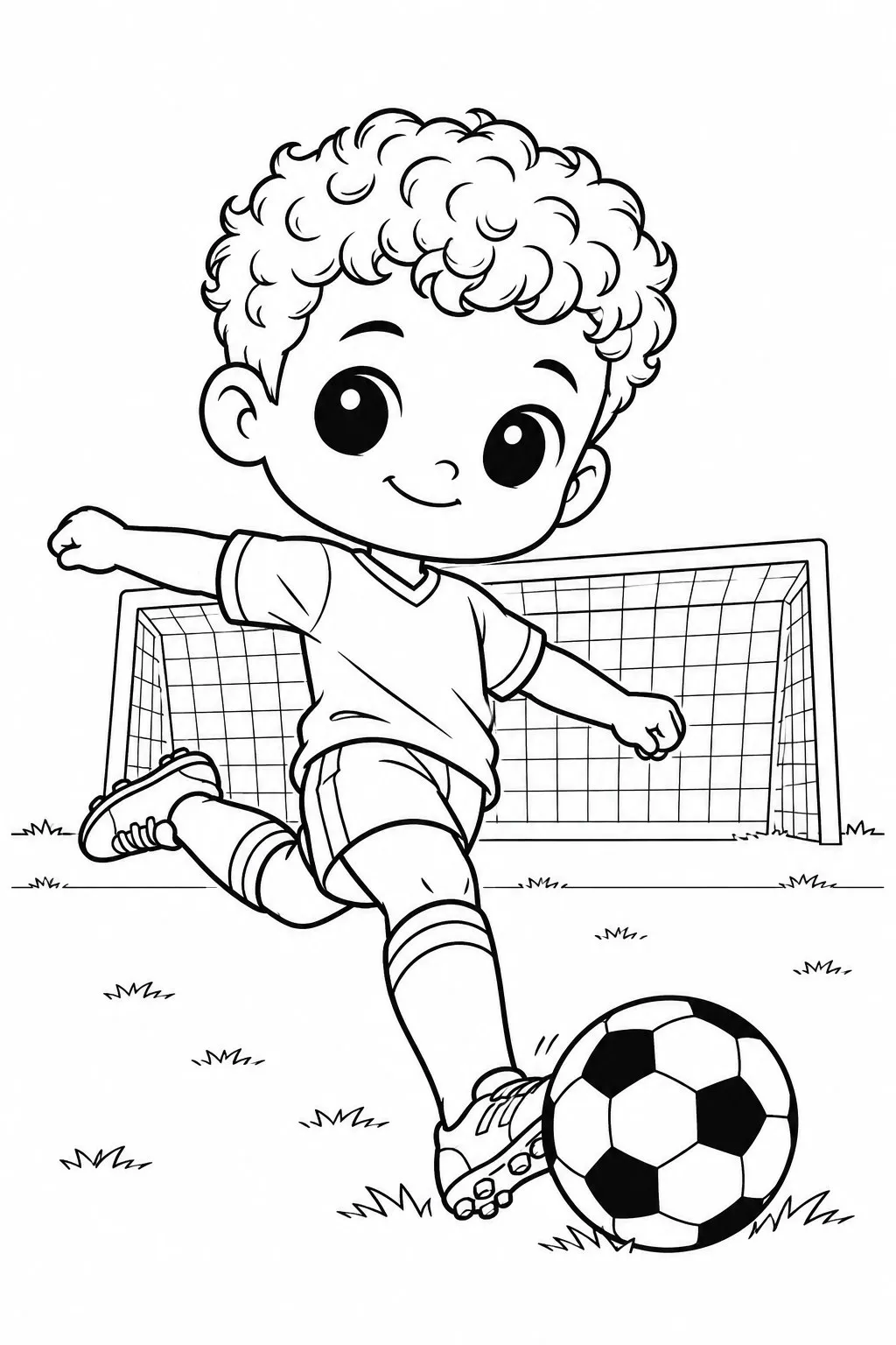 Hey Kids, Let's Draw - Soccer Player
