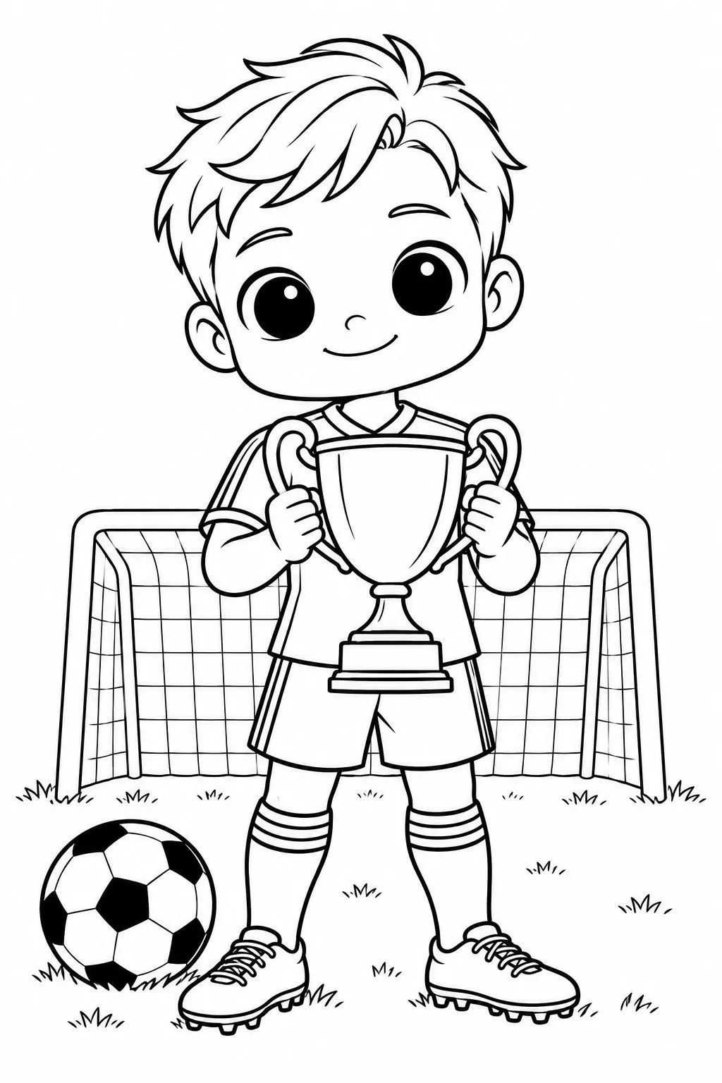 Hey Kids, Let's Draw - Soccer Player