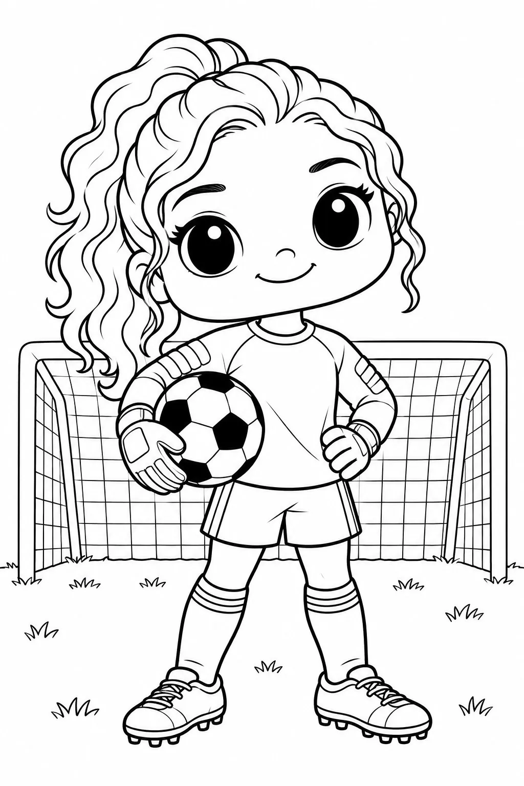 Hey Kids, Let's Draw - Soccer Player