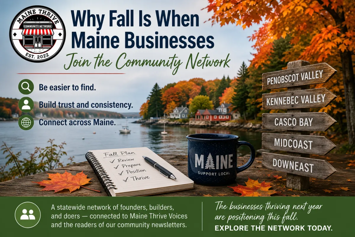 Why Fall Is When Maine Businesses Join the Community Network | Maine Thrive