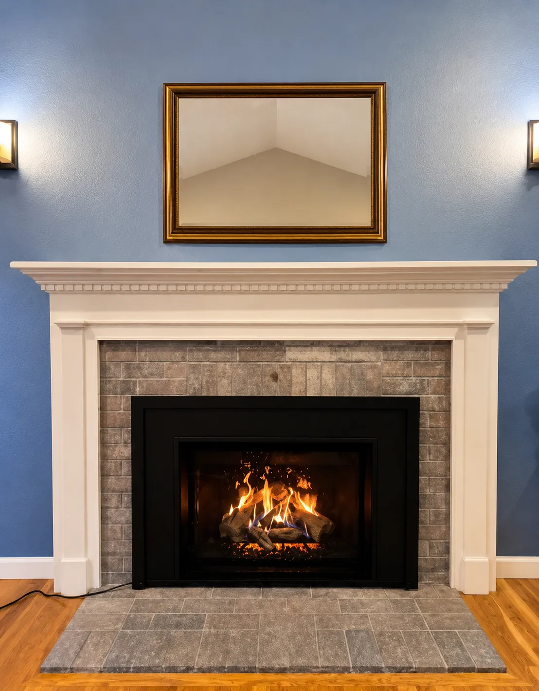 Technician installing a pellet stove and connecting venting to the chimney