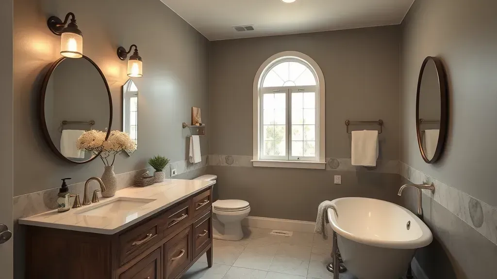 Bathroom Remodeling in Wilmington, CA with modern fixtures and elegant design elements.