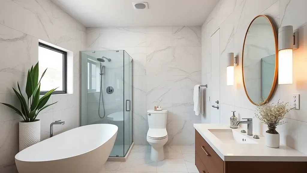 Bathroom Remodeling in Crenshaw, CA with modern fixtures and stylish design elements.