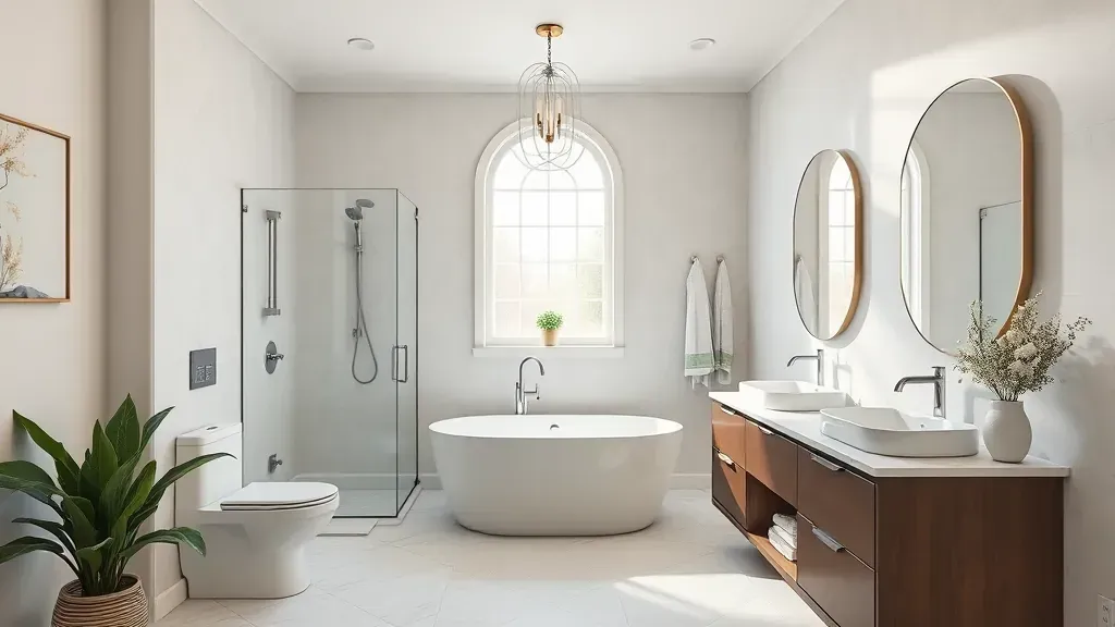 Bathroom Remodeling in Hawthorne, CA with modern fixtures and elegant design elements.