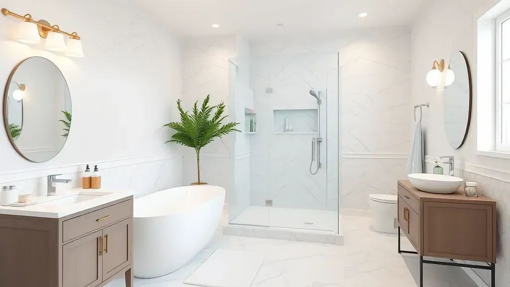 Bathroom Remodeling in Torrance, CA with modern fixtures and stylish design elements.