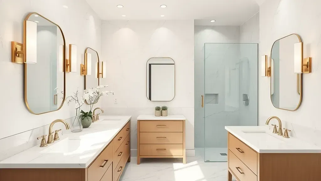 Bathroom Vanity Replacement projects in Los Angeles CA showcasing modern designs and stylish upgrades.