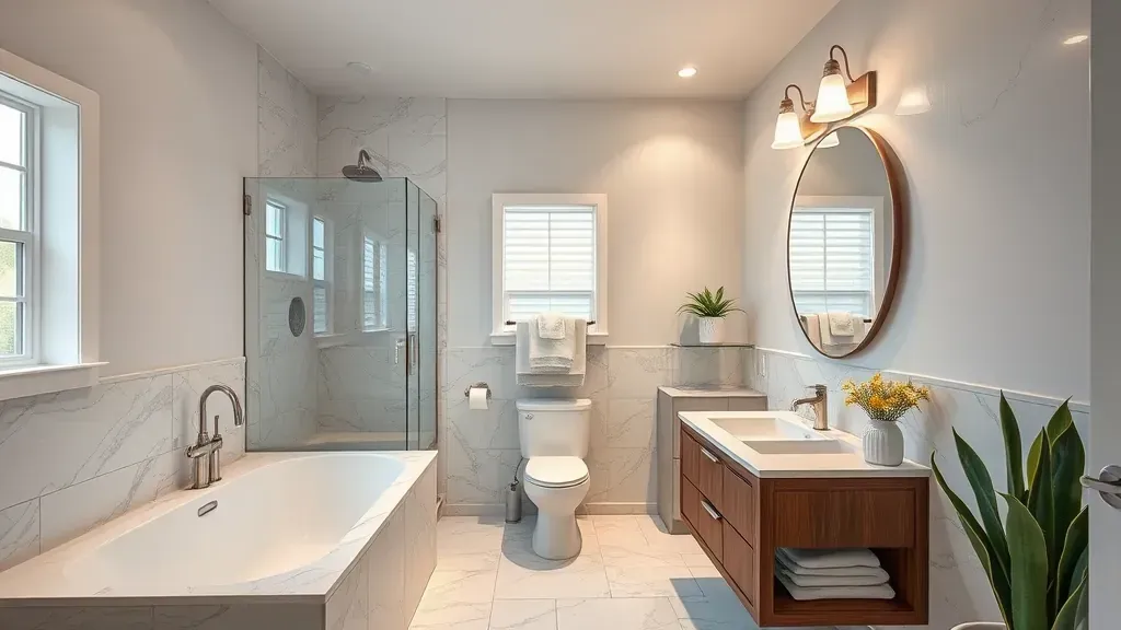 Bathroom Remodeling in Jefferson Park, CA featuring modern fixtures and stylish designs.