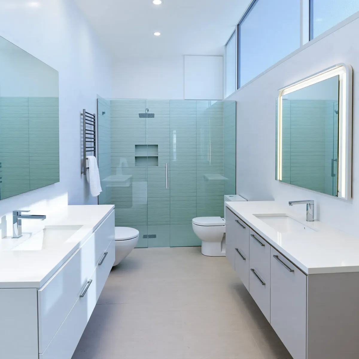 Bathroom Remodeling in Crenshaw, CA, showcasing modern fixtures and stylish design for a fresh update.