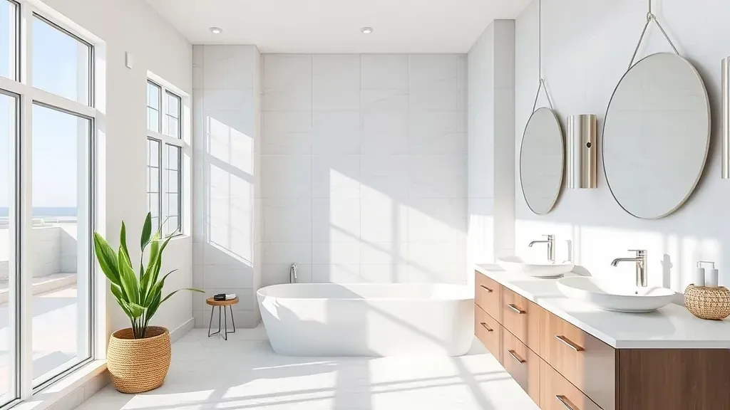 Bathroom Remodeling in Hermosa Beach, CA with modern fixtures and elegant design elements.