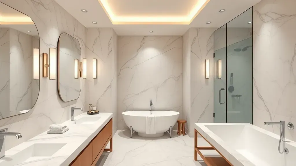 Luxury bathroom remodeling projects showcasing elegant designs in Los Angeles, CA
