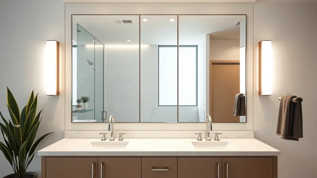 Mirror and fixture installation projects in Los Angeles CA showcasing professional craftsmanship and design.