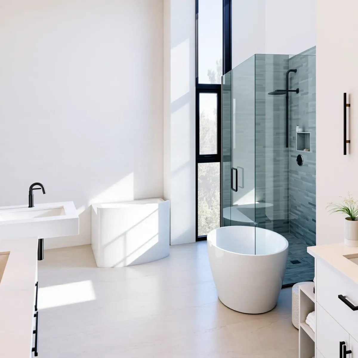 Bathroom Remodeling in Culver City, CA showcasing modern designs, quality fixtures, and expert craftsmanship.