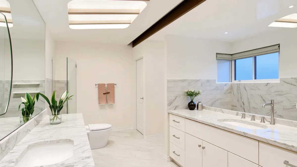 Bathroom Remodeling in Los Angeles, CA featuring modern fixtures, spacious layout, and elegant design for a fresh new look.