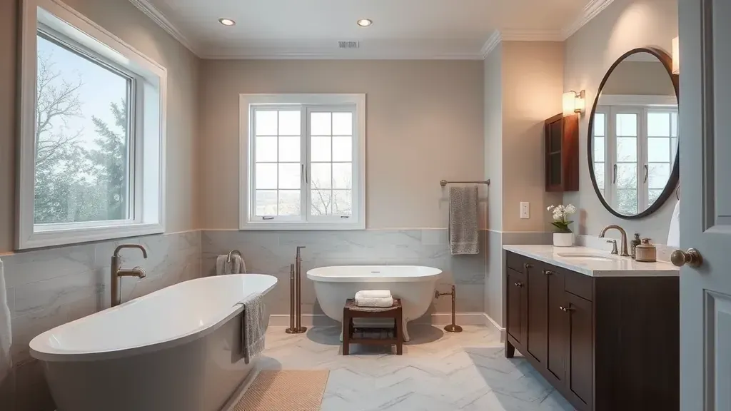 Bathroom Remodeling in Harvard Heights, CA with modern fixtures and stylish design elements.