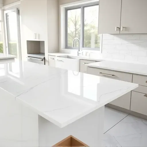 Freshly completed white marble tile backsplash with gray veining in a modern Los Angeles kitchen, showcasing precision craftsmanship