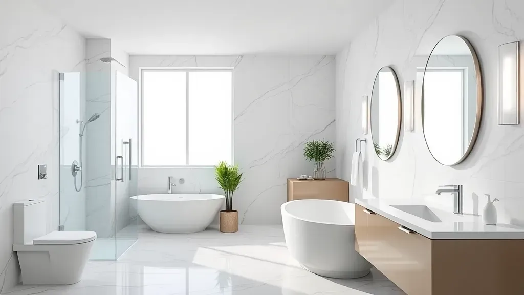 Bathroom Remodeling in Century City, CA showcasing modern designs and stylish fixtures.