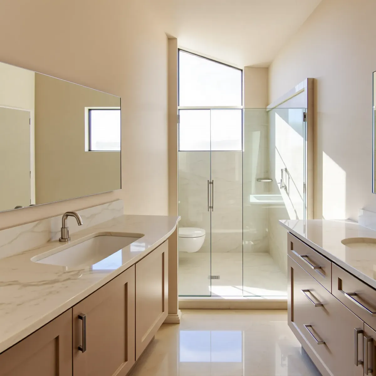 Bathroom Remodeling in Compton, CA with modern fixtures, stylish tiles, and improved functionality.