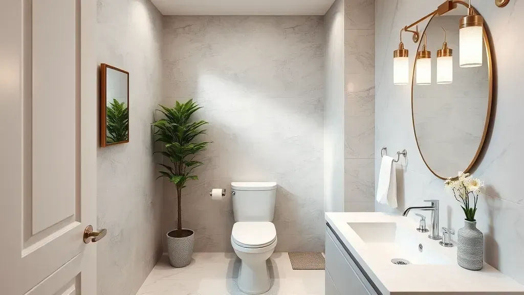 Half Bathroom Remodel projects in Los Angeles CA showcasing modern designs and stylish fixtures