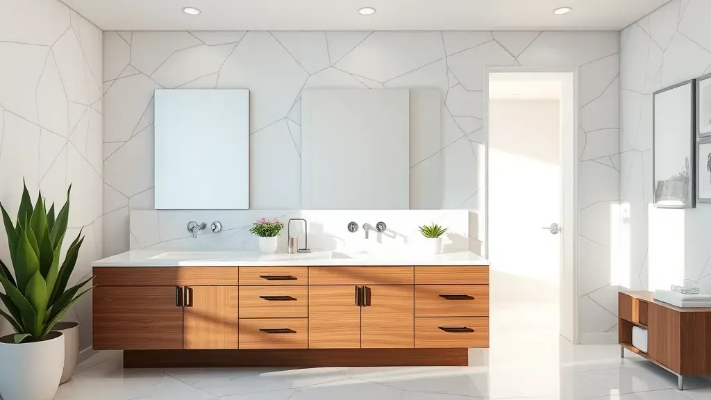 Custom Vanity Installation projects in Los Angeles CA showcasing elegant designs and craftsmanship.