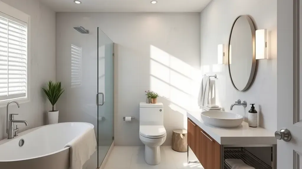 One-Day Bathroom Remodeling projects in Los Angeles CA showcasing modern designs and transformations