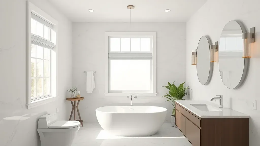 Bathroom Remodeling in Compton, CA showcasing modern fixtures and elegant design.