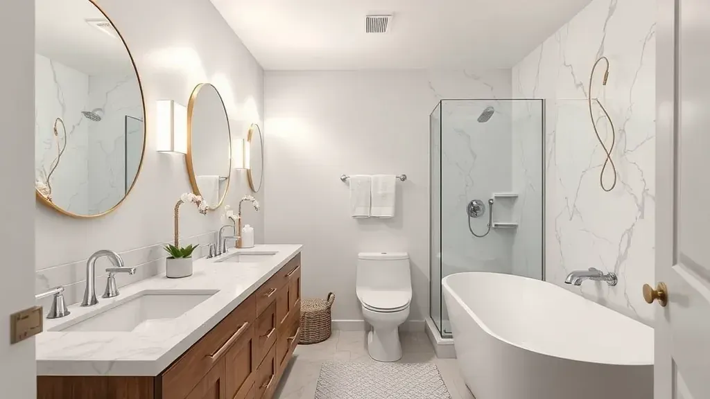 Bathroom Remodeling in Mar Vista, CA with modern fixtures and stylish design elements.