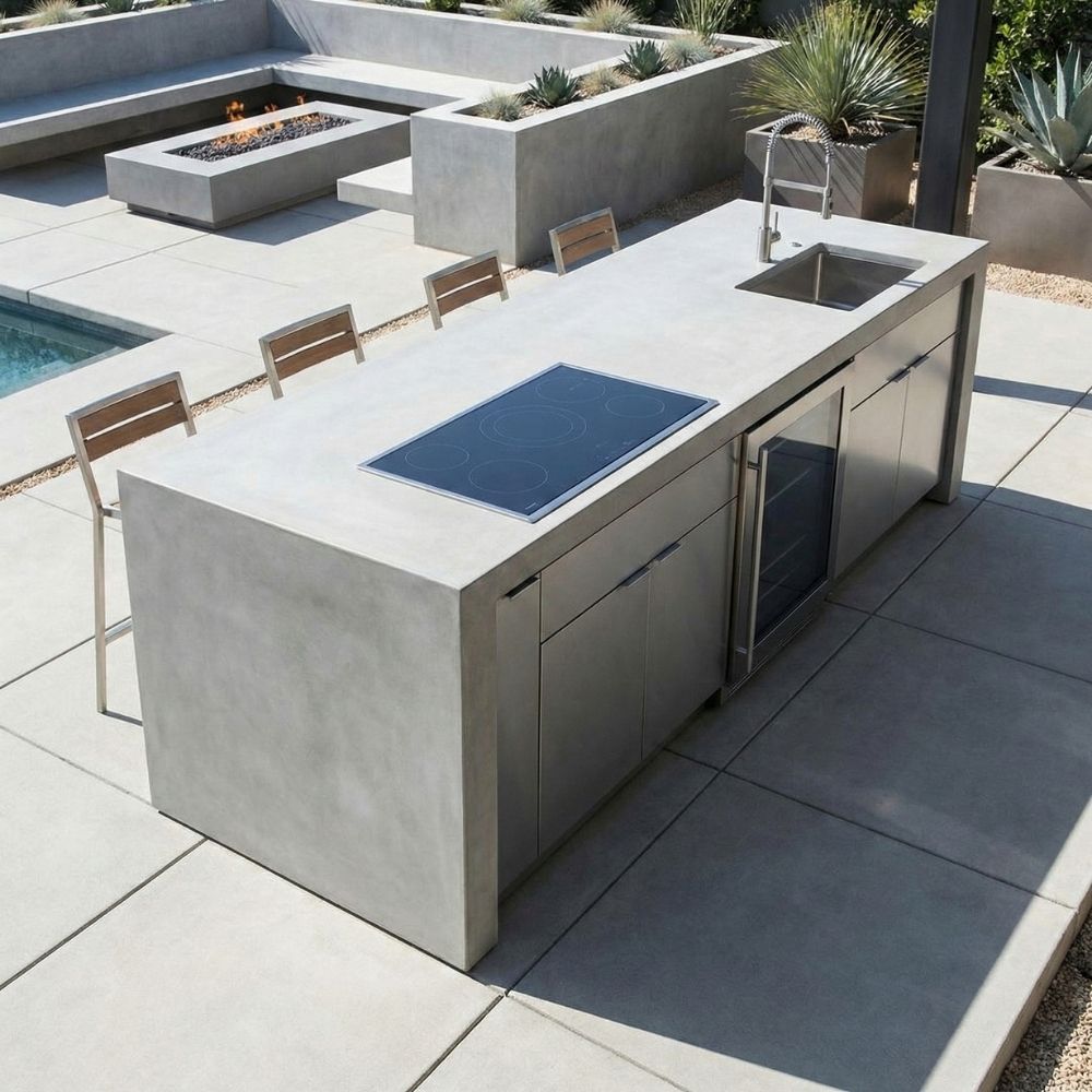 Minimalist Outdoor Kitchen