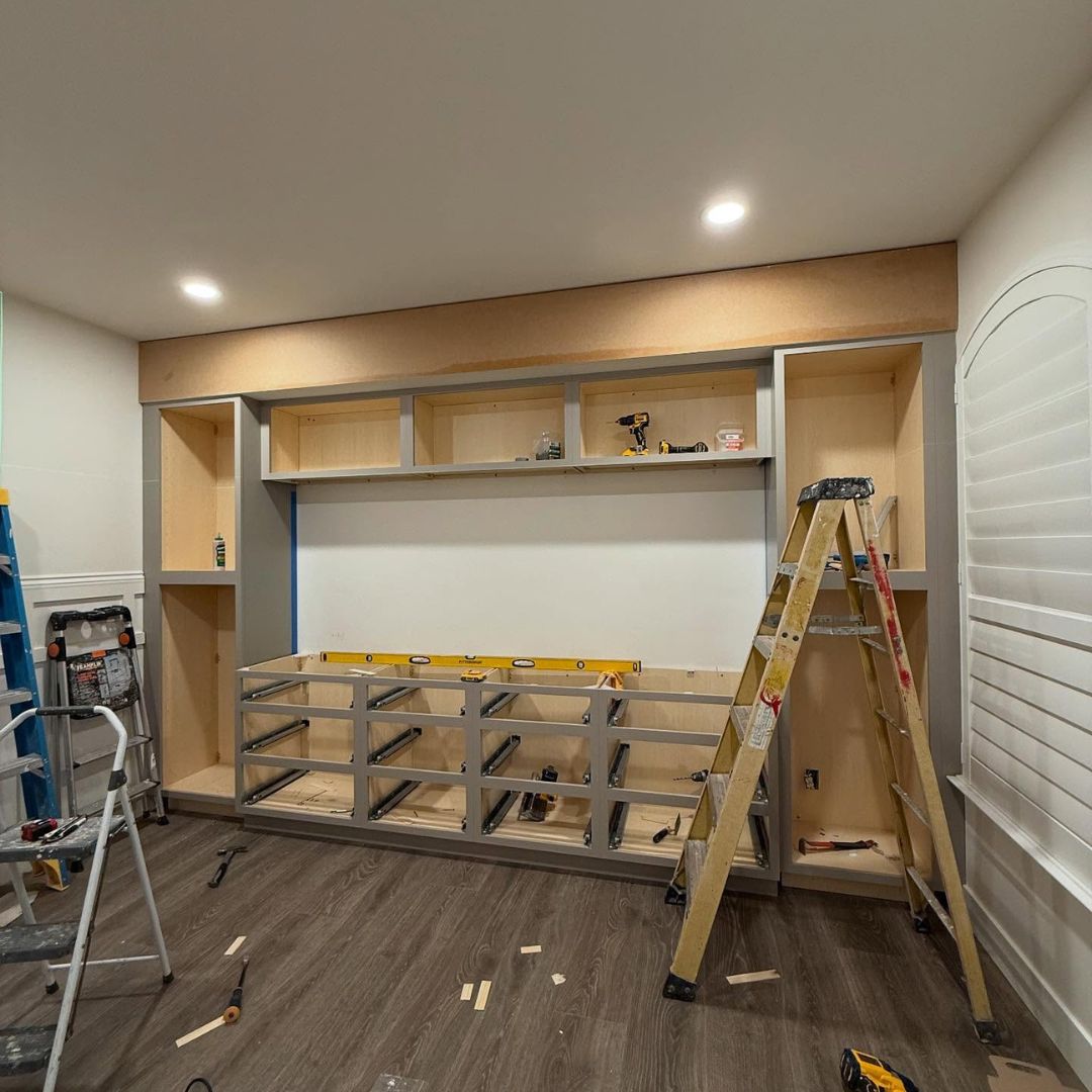 Built-In Cabinet Before