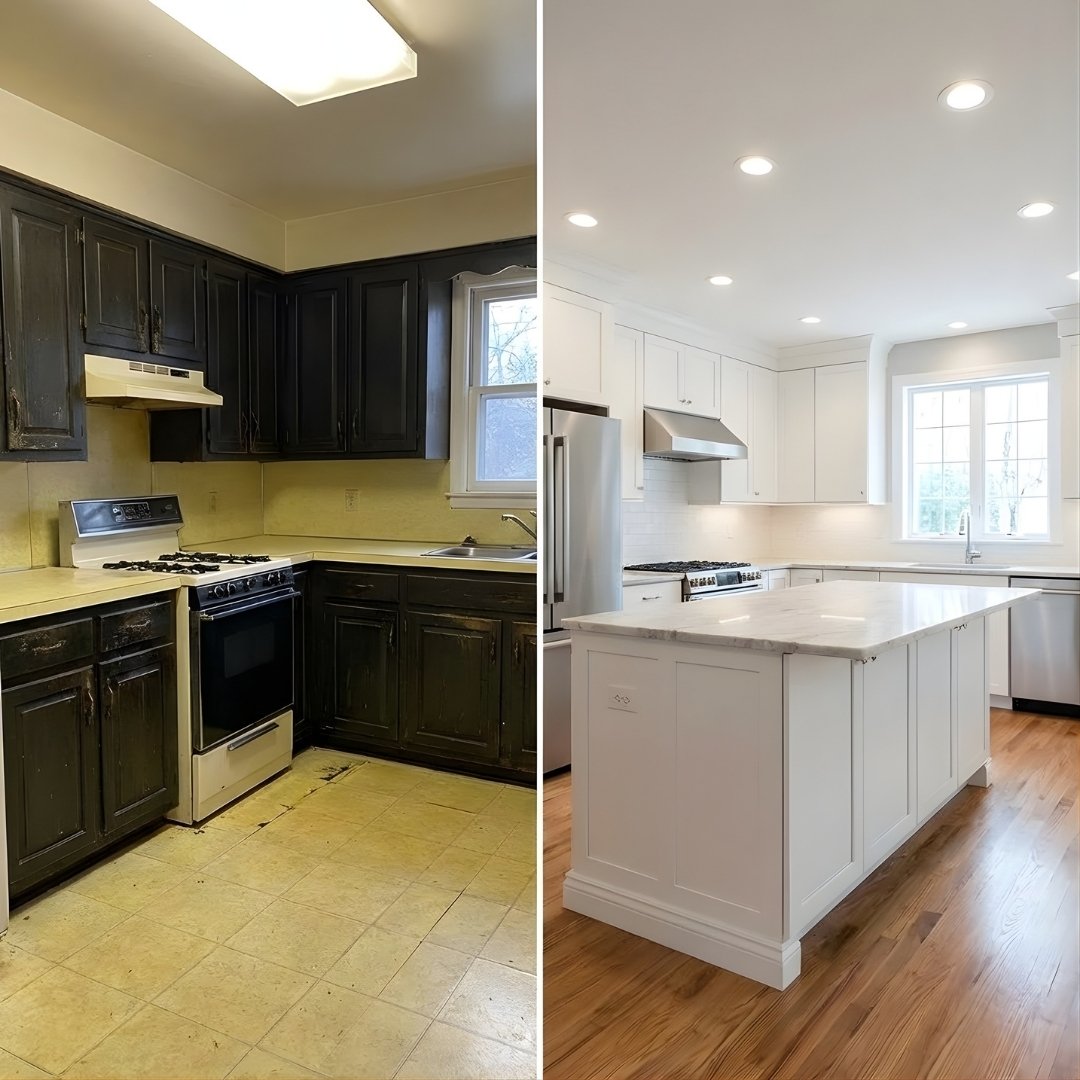 Before and After Kitchen Renovation