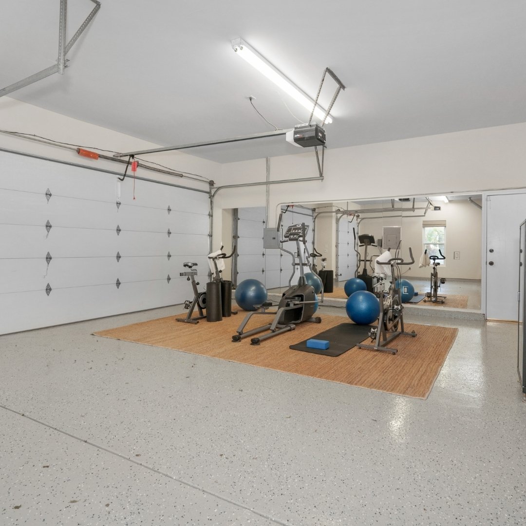 Garage Transformed Into Gym