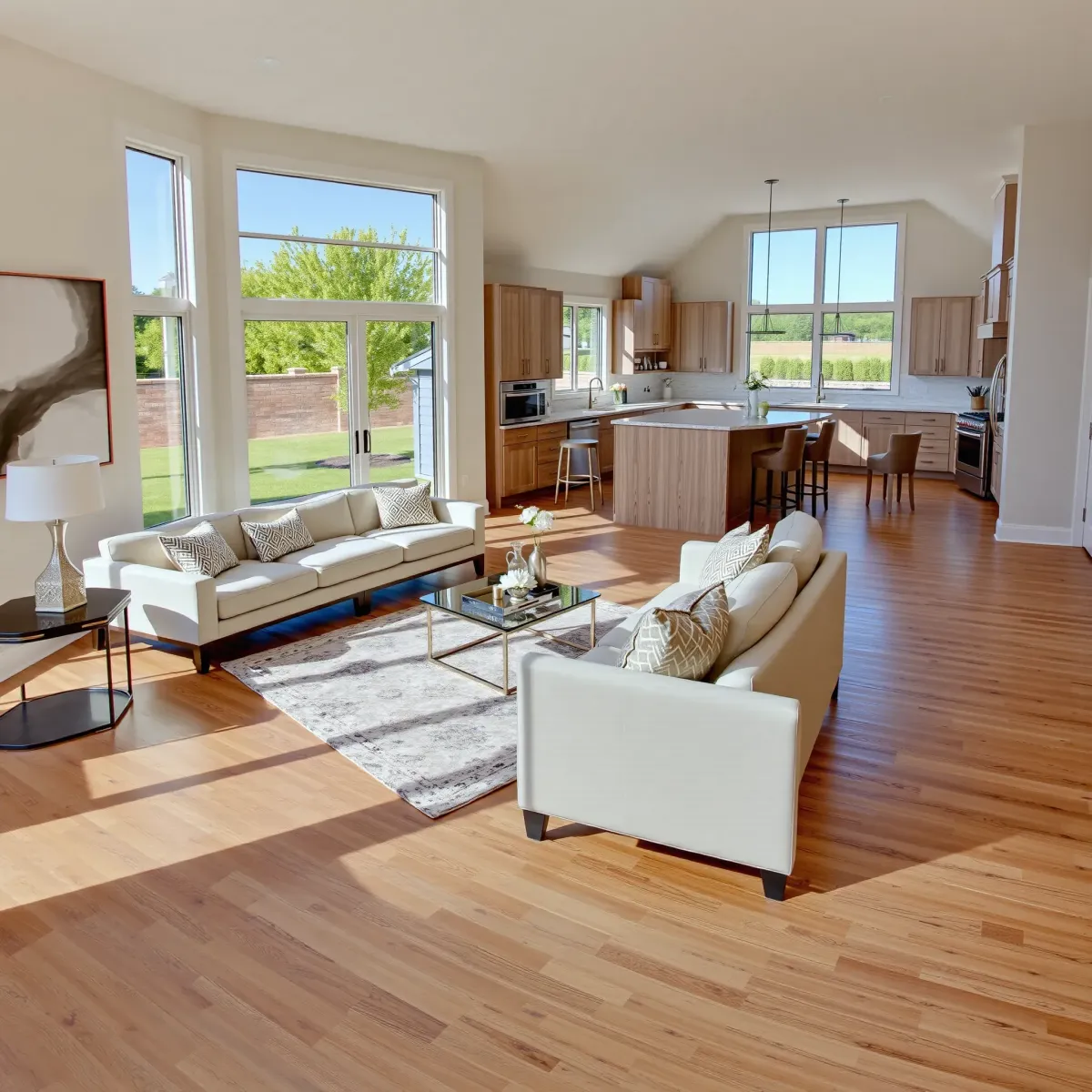 Renovated Sweetwater, TN home with modern exterior, lush landscaping, bright interior, sleek design, and rural Tennessee charm.