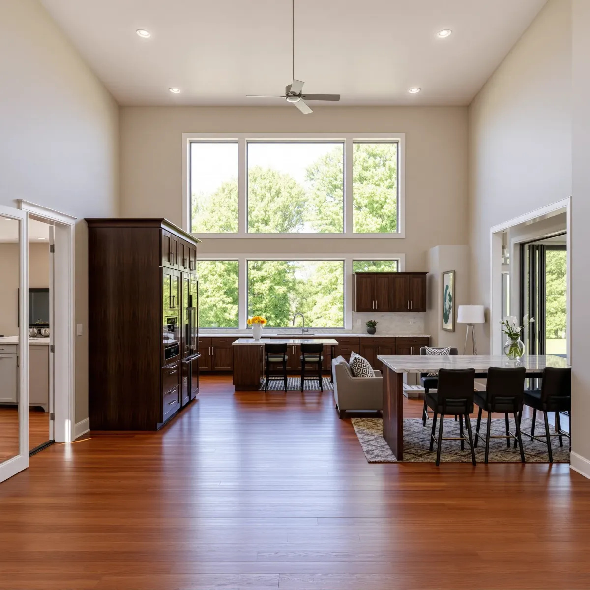 Beautiful remodeled Loudon, TN home featuring modern living room and upgraded kitchen with sleek finishes and natural light.