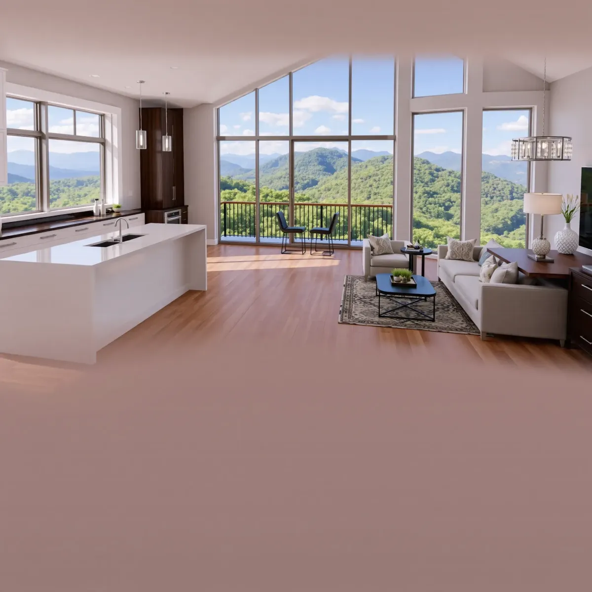 Beautiful interior of a home with modern design, highlighting Whole-Home Remodeling in Pigeon Forge, TN.