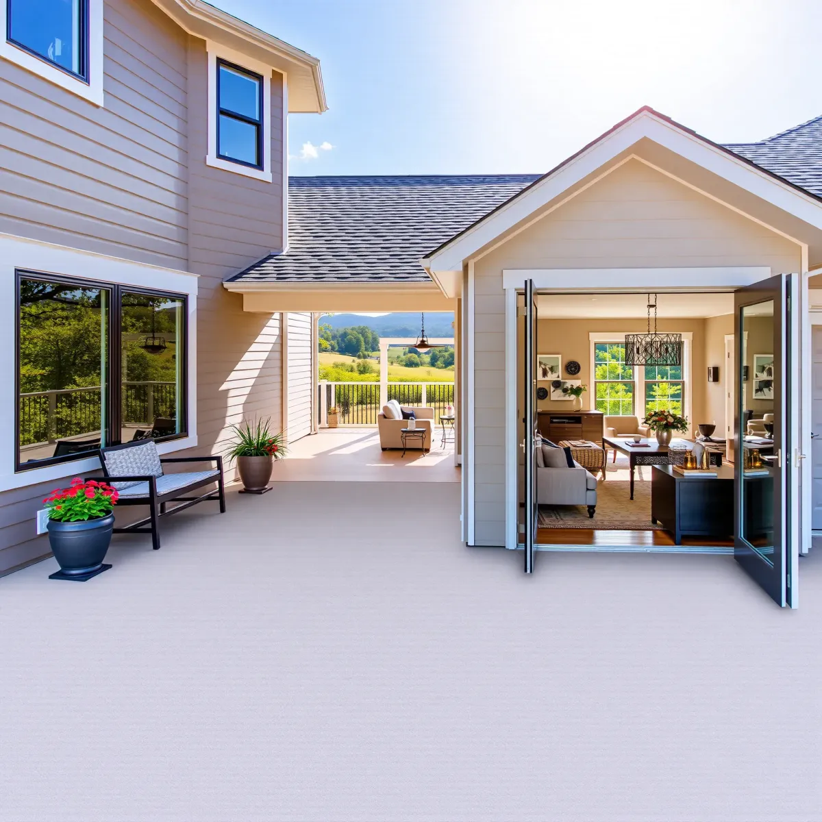 Recently remodeled Newport, TN home featuring a modern kitchen, hardwood floors, mountain views, and elegant craftsmanship.