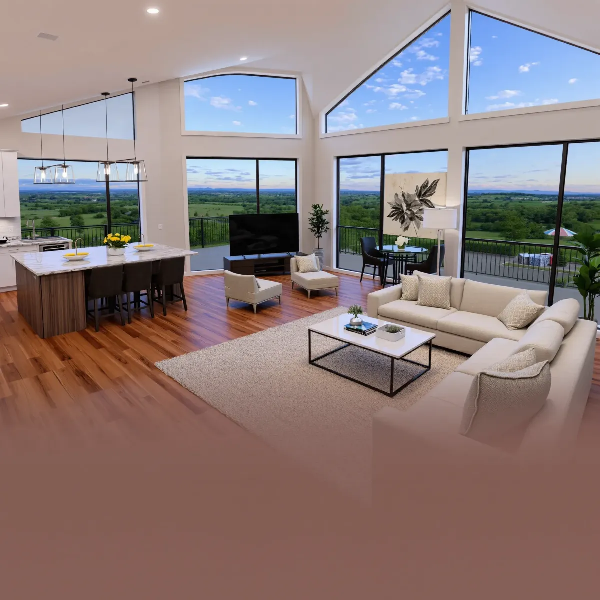 Beautiful completed whole-home remodeling in Knoxville, TN, showcasing modern design and craftsmanship.