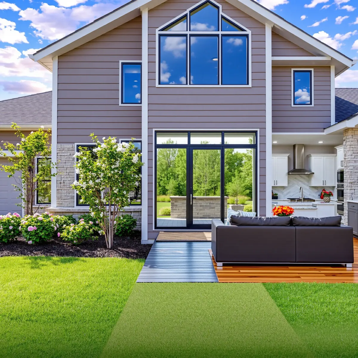 A detailed, completed whole-home remodeling in Knoxville, TN, showcasing modern interior design and renovation skills.
