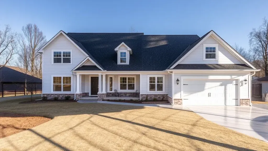 Complete home remodel in Newport, TN featuring modern interior, spacious open living, sleek kitchen, and lush backyard view.