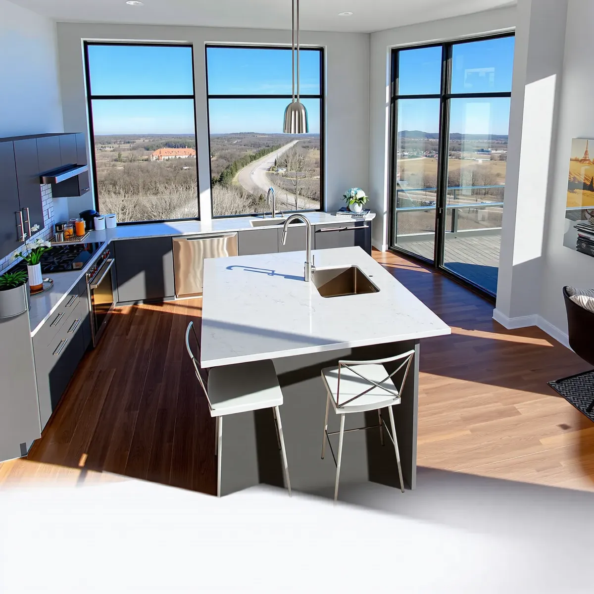 Completed whole-home remodeling in Knoxville, TN showcasing modern design and renovated interiors.