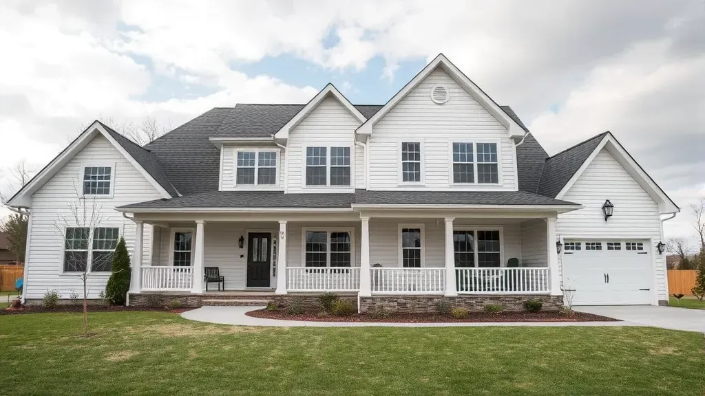 Beautiful renovated Clinton, TN home interior featuring a modern living room with hardwood floors, energy-efficient windows, and an open-concept kitchen.