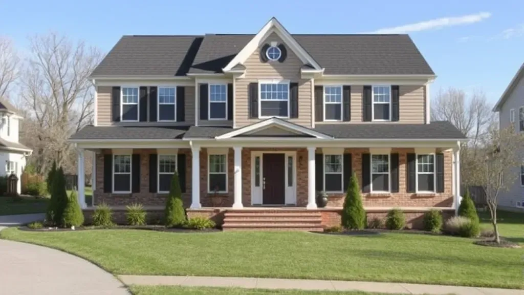 Finished home remodel in Tellico Village, TN: modern exterior, landscaped yard, spacious interior with high-end finishes.