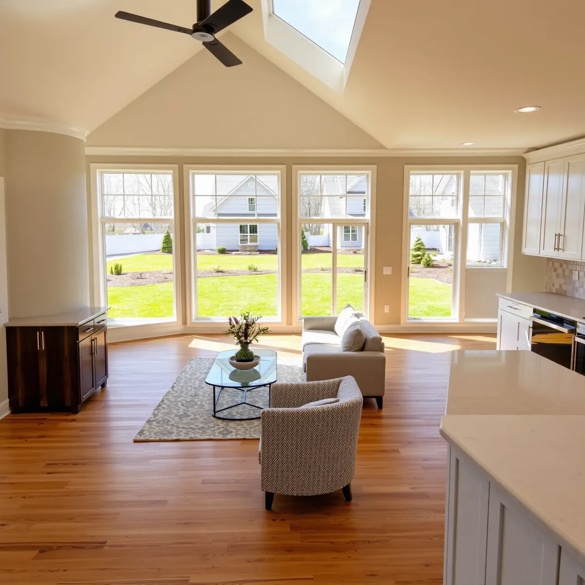 Beautiful Jacksboro home remodeled with modern kitchen, cozy living area, sleek bathroom, and fresh exterior in a peaceful setting.