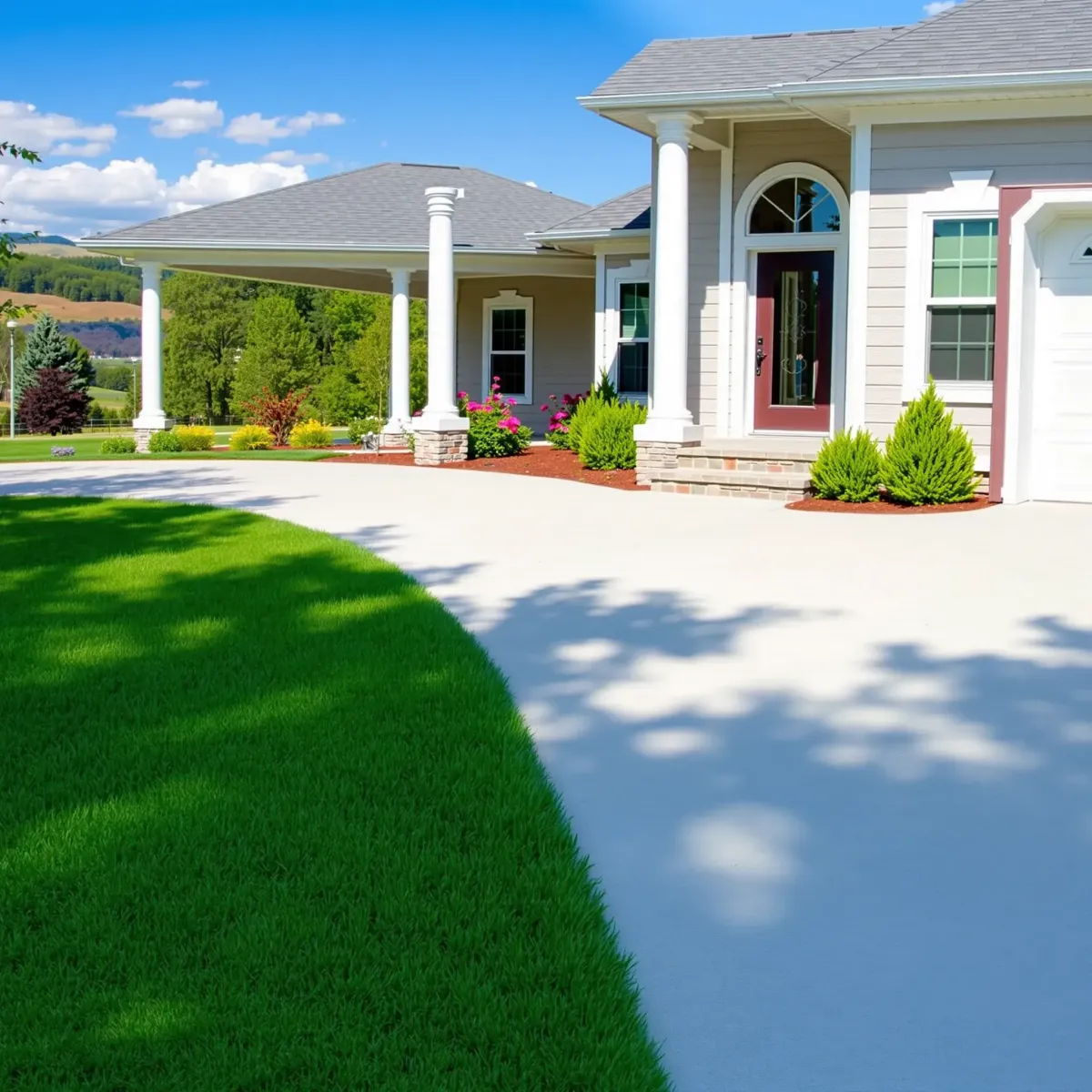 Beautiful renovated Rockwood, TN home with new siding, energy-efficient windows, lush landscaping, and modern curb appeal.