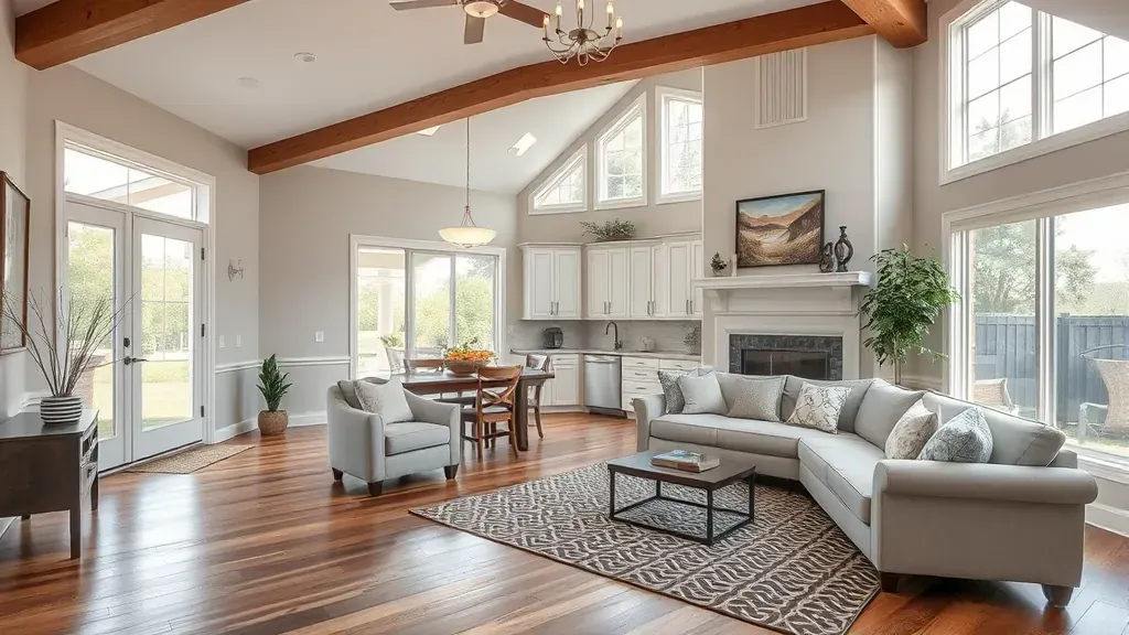 Whole-Home Remodeling in Halls Crossroads, TN, showcasing a modern interior with updated kitchen and living spaces.