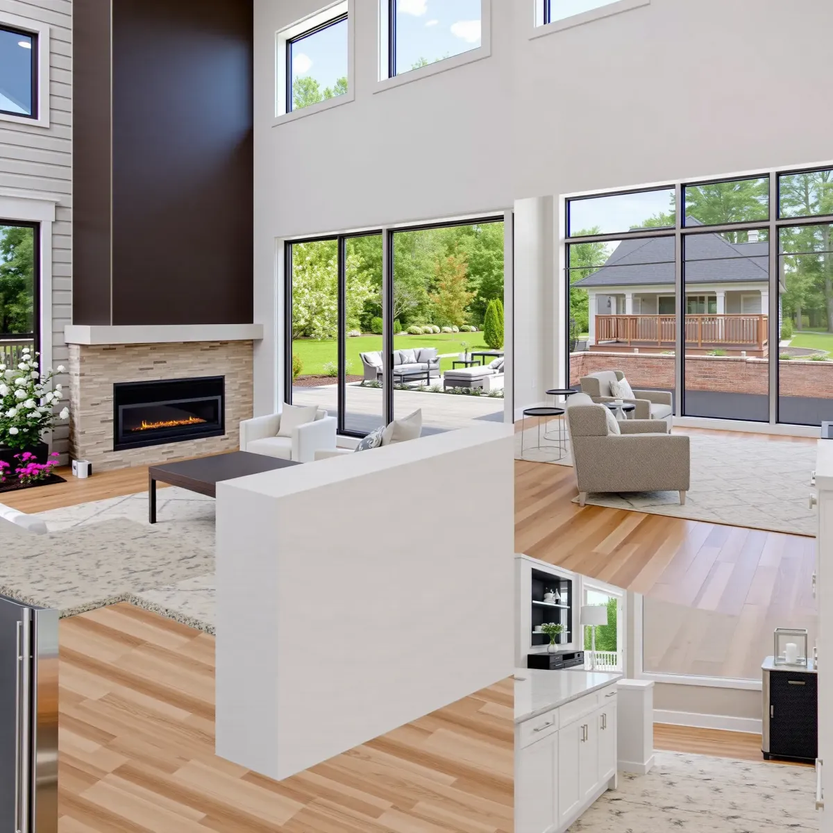 A finished whole-home remodeling in Knoxville, TN, showcasing modern improvements and updated interior design.