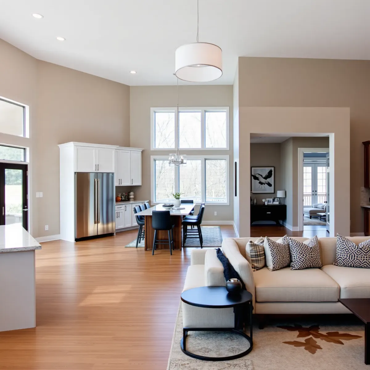 Finished whole-home remodeling in Knoxville, TN showcasing modern interior design and updated architecture.