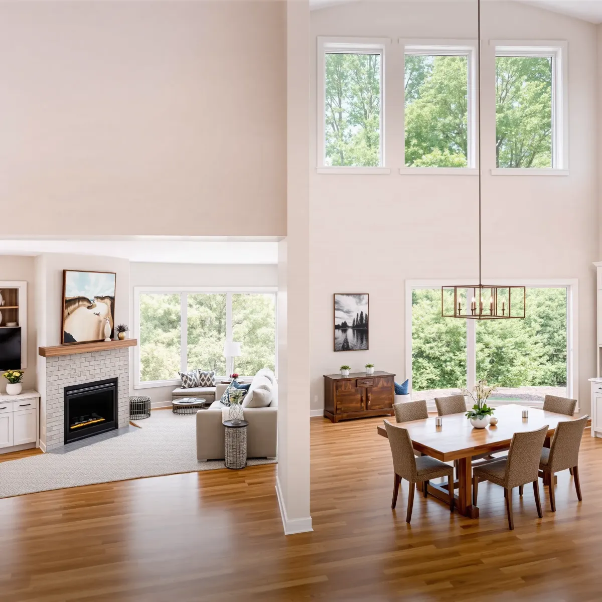 Detailed, completed whole-home remodeling in Knoxville, TN, showcasing modern interior design and upgraded features.