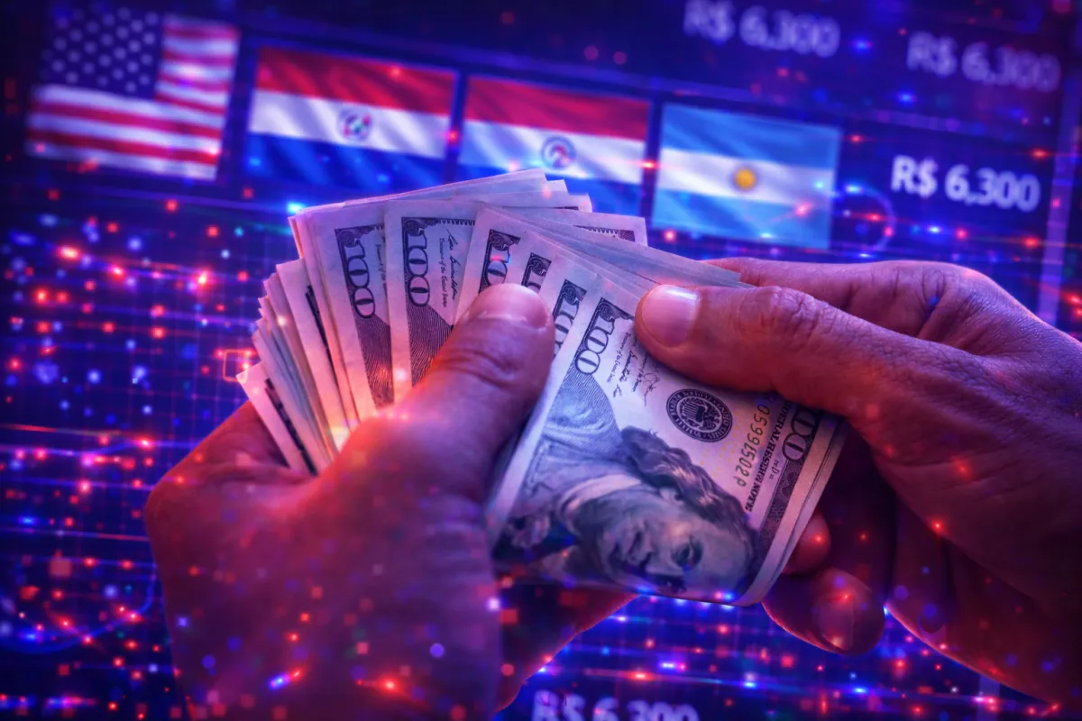 a large display of blue lights in a dark room