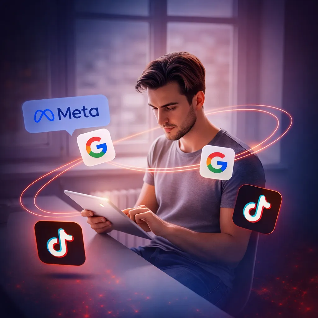 a large display of blue lights in a dark room