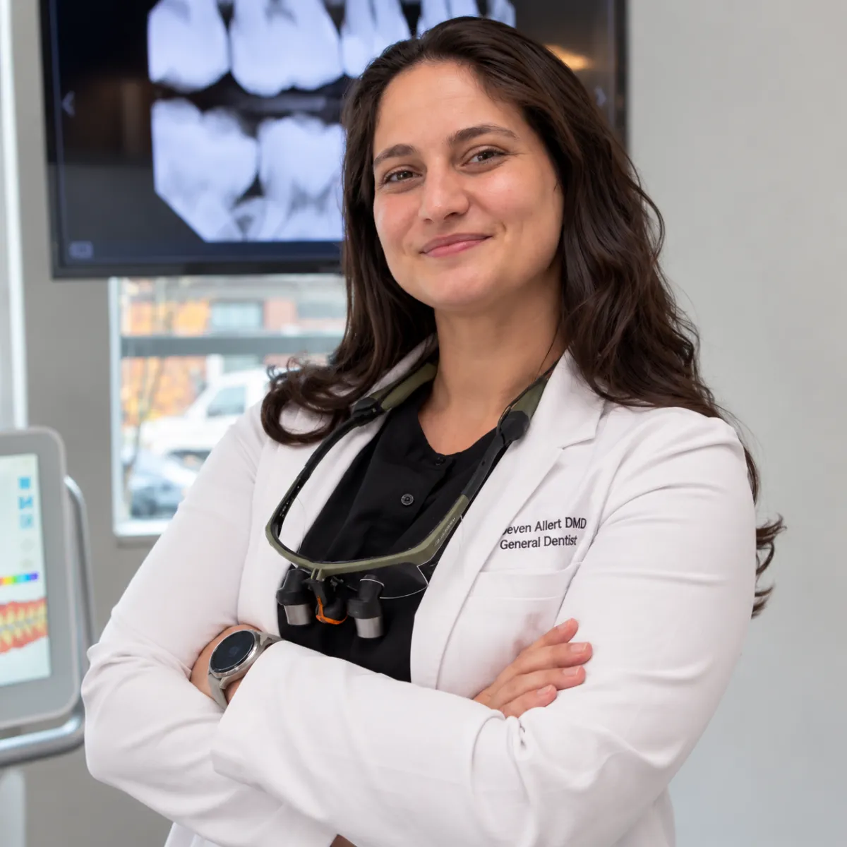Editorial portrait of Dr. Deven Allert, General and Cosmetic Dentist at Northwest Portland Dental