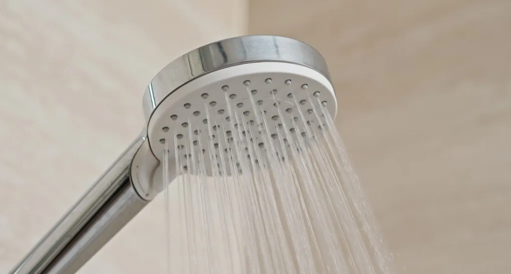 Low-flow showerhead used to reduce water usage at home